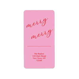 Etiqueta Festividad de Navidades con escritura elegante y m