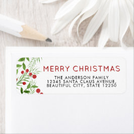 Etiqueta Festividad Feliz Navidad deja feriado a Berries