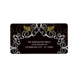 Etiqueta Festividad Festiage Art Deco Vintage Dirección de 