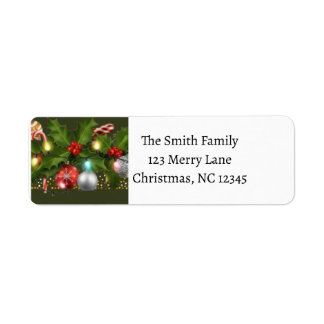 Etiqueta Festividad Holly Garland | Dirección de Navidades