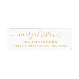 Etiqueta Festividad navideña simple con escritura moderna