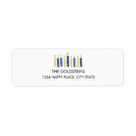 Etiqueta Festividades de las velas de Hanukkah