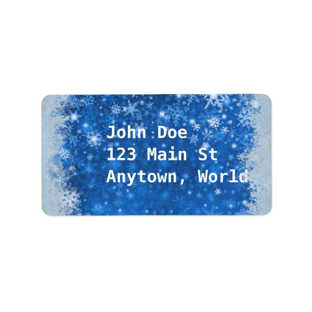 Etiqueta Festividades de navidades (Frente)