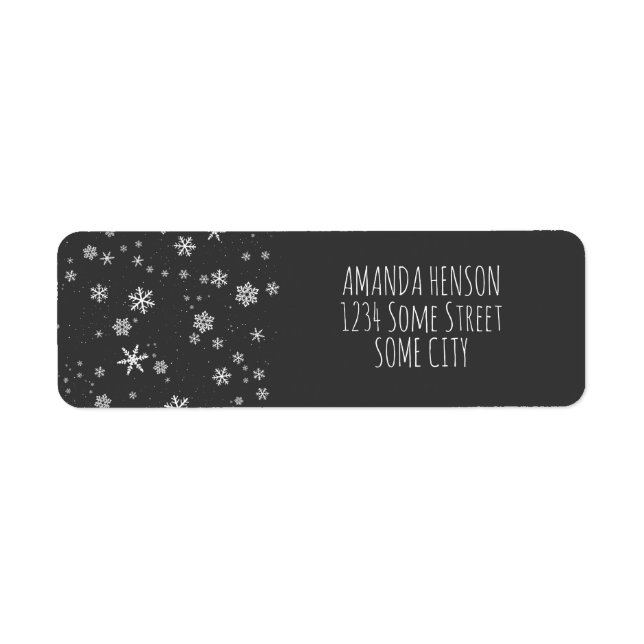 Etiqueta Festividades de Navidades Gris White Festimes (Frente)