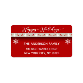 Etiqueta Festividades navidades - Felices fiestas Red Deer