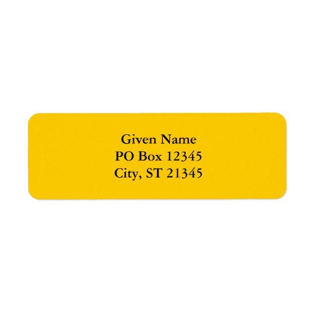 Etiqueta FFCC00 Gold (Frente)