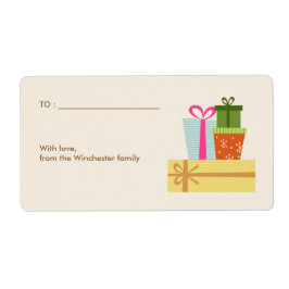 Etiqueta Fiesta de cajas de regalo