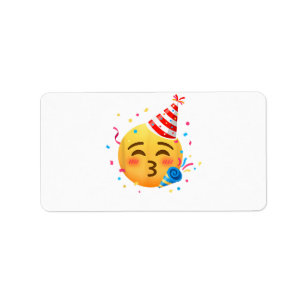 Etiqueta Fiesta de Emoticonos Divertidos