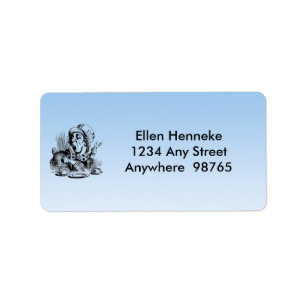 Etiqueta Fiesta de té con texto