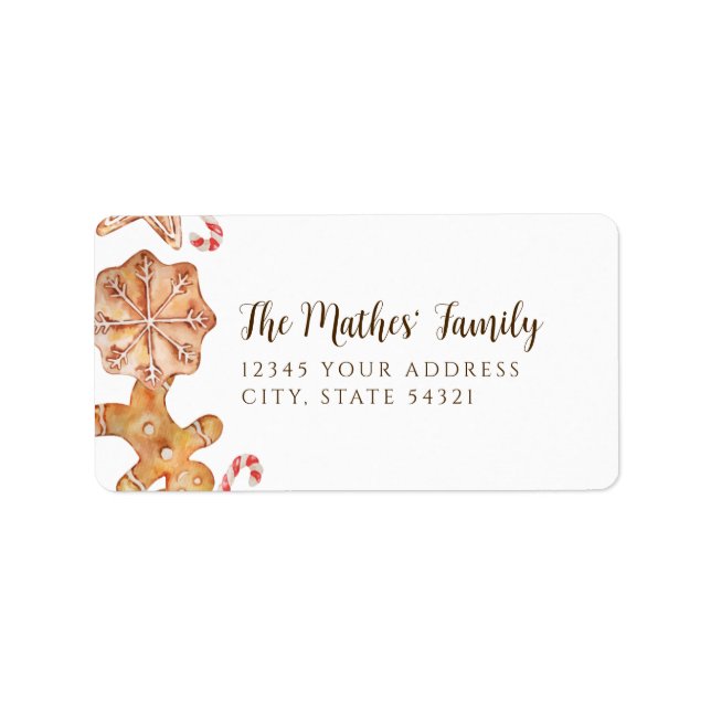 Etiqueta Fiesta de vacaciones de Cookie Exchange (Frente)