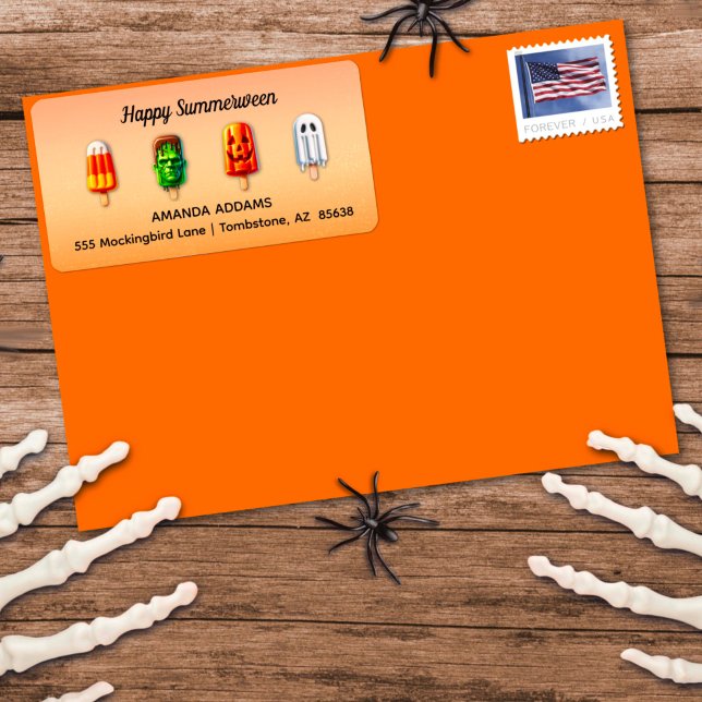 Etiqueta Fiesta de verano de Halloween de Summerween (Subido por el creador)