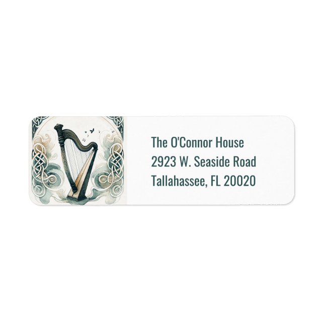 Etiqueta Fiesta del Día de San Patricio (Frente)