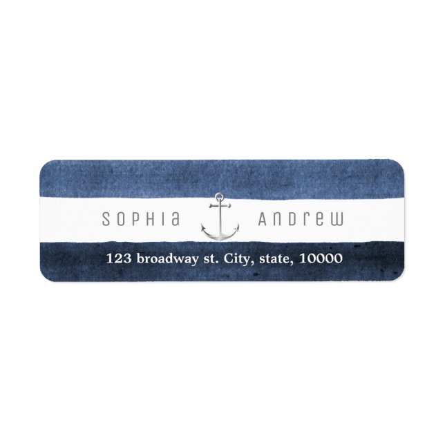 Etiqueta Fiesta marina acuática boda playa náutica (Frente)