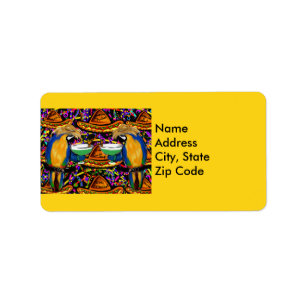 Etiqueta Fiesta Parrots