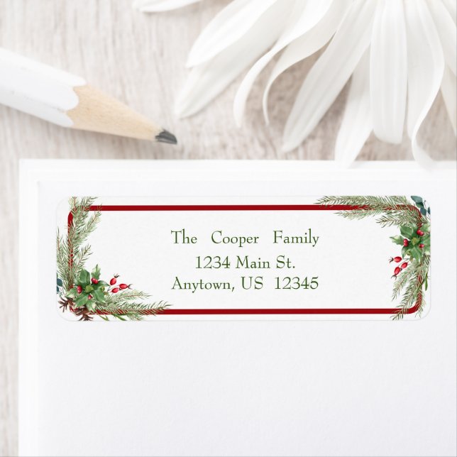 Etiqueta Fir y bayas (In situ)