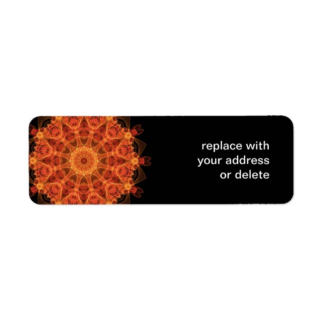 Etiqueta Fireflower Kaleidoscope (Frente)
