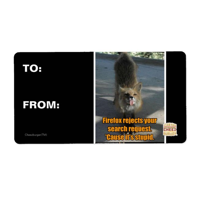 Etiqueta Firefox rechaza (Frente)