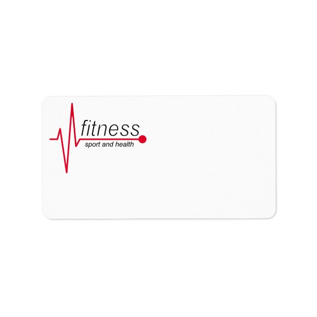 Etiqueta Fitness y deporte (Frente)