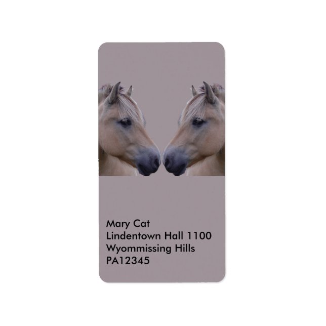 Etiqueta Fjord noruego (Frente)