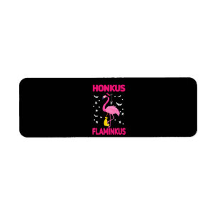 Etiqueta Flamencos  Honkus Flaminkus Gift Halloween Flaming