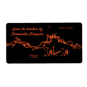 Etiqueta Flames Personalizado Canning