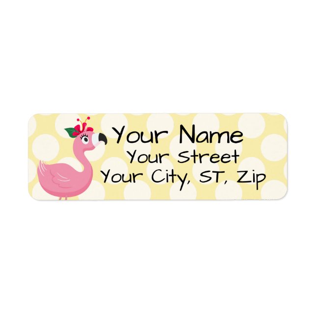 Etiqueta Flamingo (Frente)