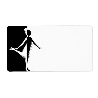 Etiqueta Flapper Silhouette
