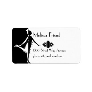 Etiqueta Flapper Silhouette