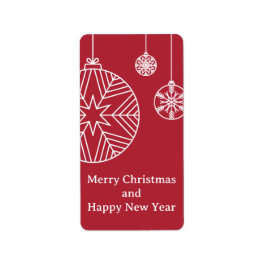 Etiqueta Flat Holiday Card