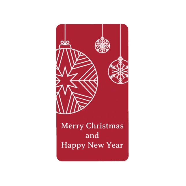 Etiqueta Flat Holiday Card (Frente)