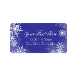 Etiqueta Flauta de nieve azul