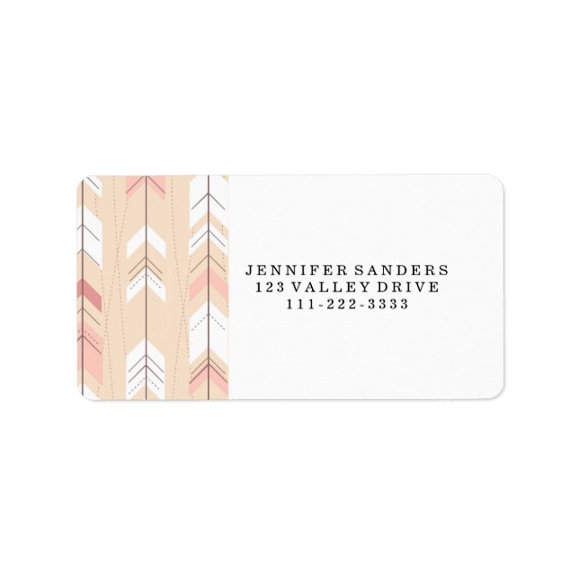 Etiqueta Flechas tribales (Frente)