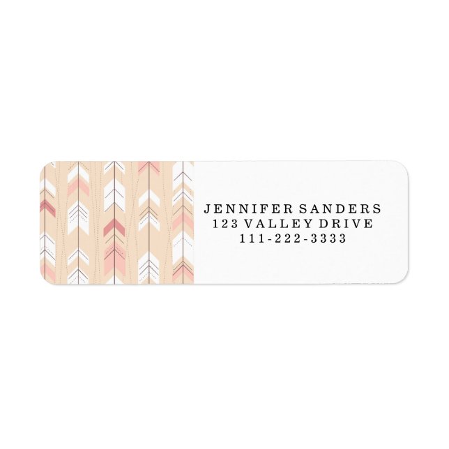 Etiqueta Flechas tribales (Frente)