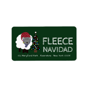 Etiqueta Fleece Navidad, Spanish Style Christmas