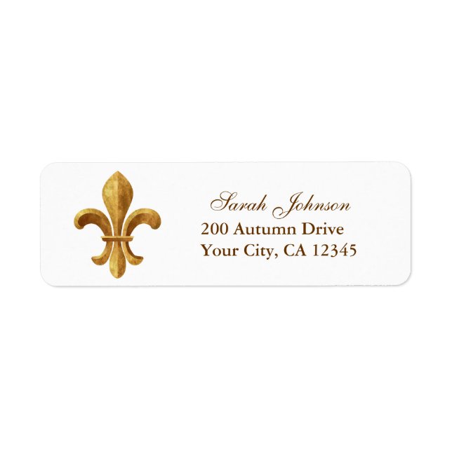 Etiqueta Fleur-de-lis (Frente)
