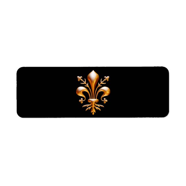 Etiqueta Fleur de Lis (de Lys) (Frente)