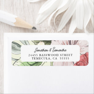 Etiqueta Flor de caída rosa y salada de Rubor