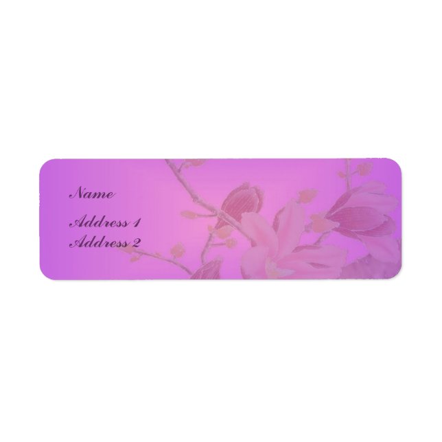 Etiqueta Flor de Cerezo (Frente)
