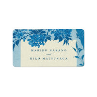 Flor de cerezo azul antiguo japonés