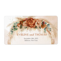Flor de cobre de moda y ardor de flores de borgoña