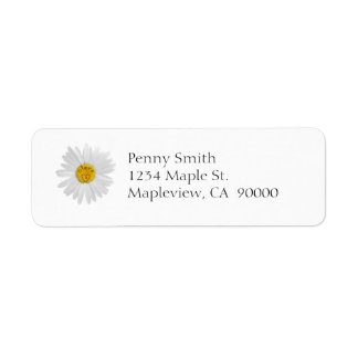 Etiqueta Flor De Daisy Para La Historia Del Personalizar De