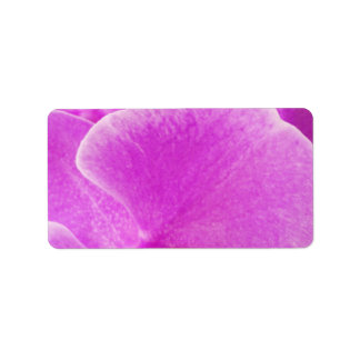 Etiqueta Flor de orquídea morada natural fresca
