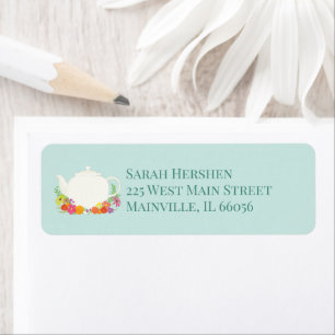 Etiqueta Flor de primavera de Baby Shower para el Fiesta de