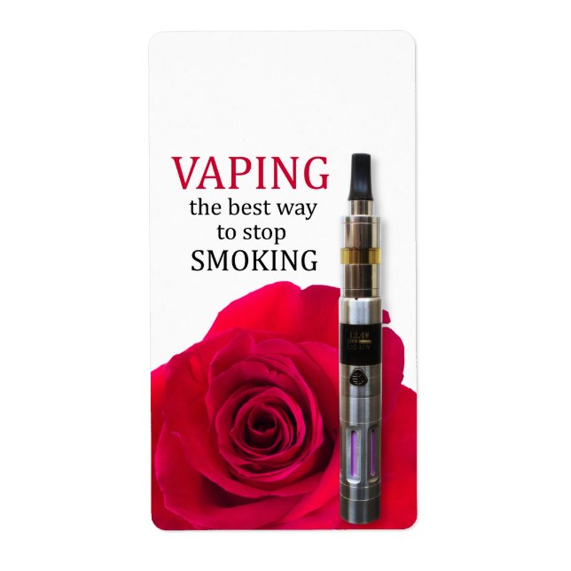 Etiqueta Flor de vaina y rosa (Frente)