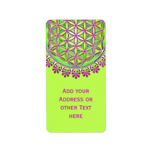 Etiqueta Flor De Vida - Ornamentos De Florencia Vintage 2