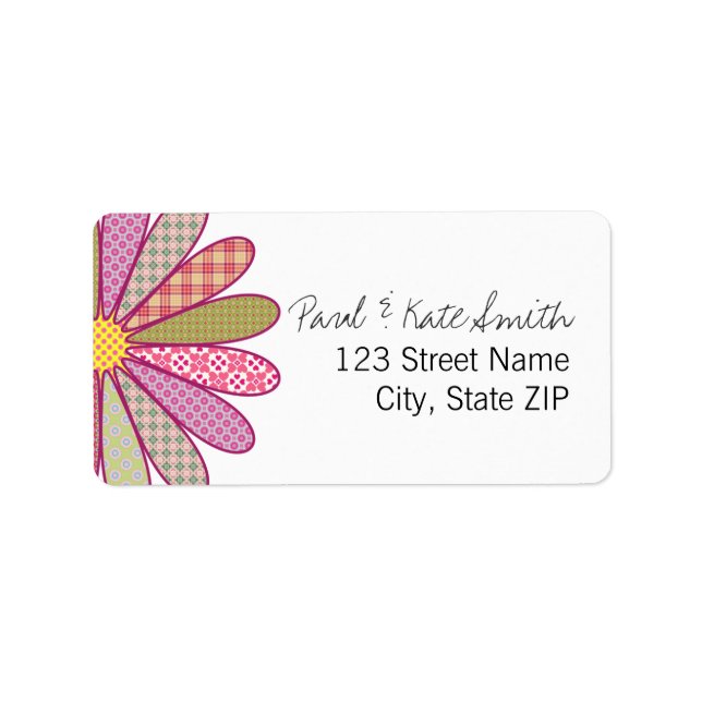 Etiqueta Flor plástica (Frente)