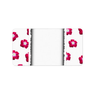Etiqueta flor Rosa