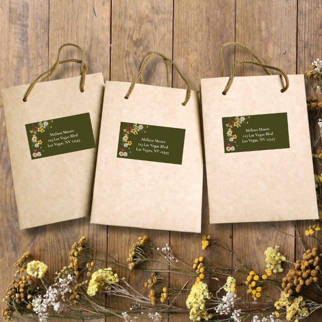 Etiqueta Flor silvestre rústica salchicha de bebé (Subido por el creador)