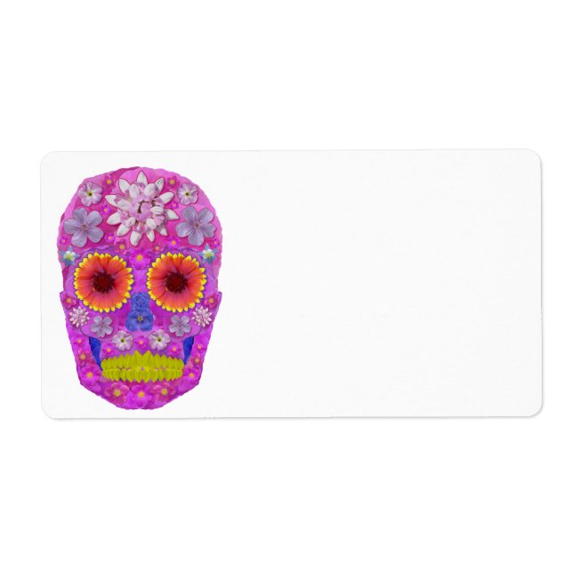 Etiqueta Flor Skull 2 (Frente)