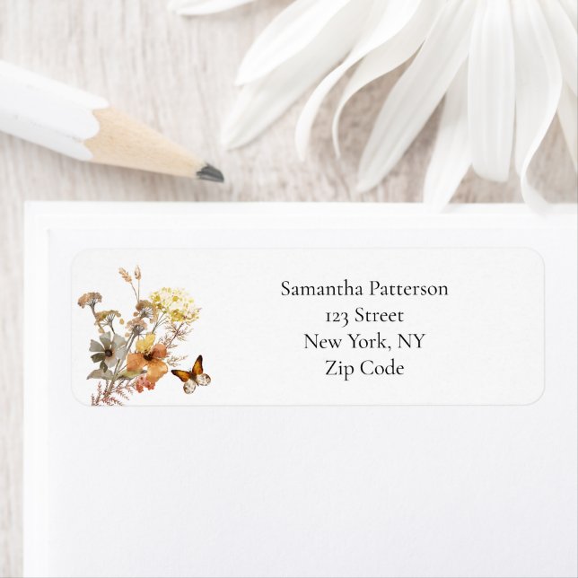 Etiqueta Flora acuarela (In situ)